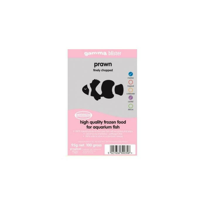 Gamma Chopped Prawn Blister Pack 100g - Charterhouse Aquatics
