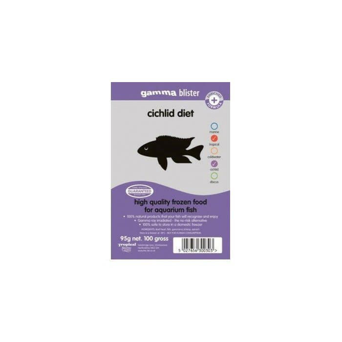 Gamma Cichlid Diet Blister Pack 100g - Charterhouse Aquatics