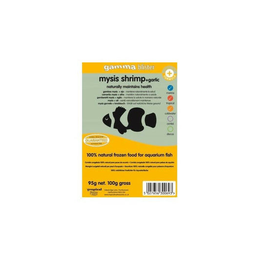 Gamma Mysis with Garlic Blister Pack 100g - Charterhouse Aquatics