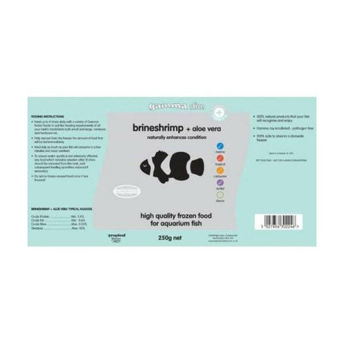 Gamma Slice Brineshrimp and Aloe Vera 250g - Charterhouse Aquatics
