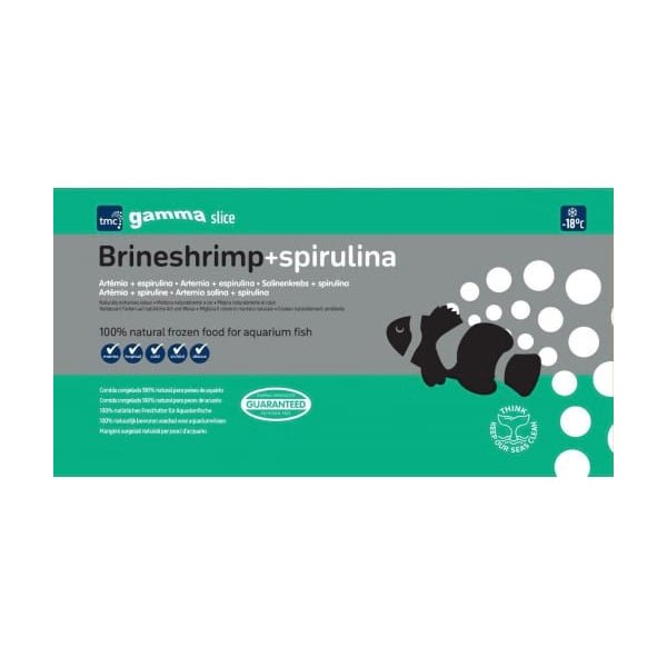 Gamma Slice Brineshrimp with Spirulina 250g - Charterhouse Aquatics