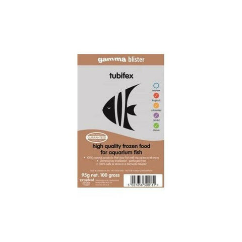 Gamma Tubifex Blister Pack 100g - Charterhouse Aquatics