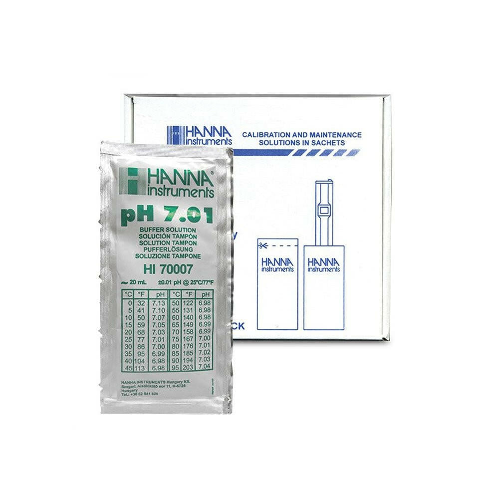 Hanna Instruments pH 7.01 Buffer Sachet 20ml - Charterhouse Aquatics