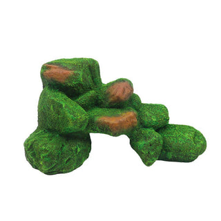 Hugo Rock with Moss - 24 x 15 x 13cm - Charterhouse Aquatics