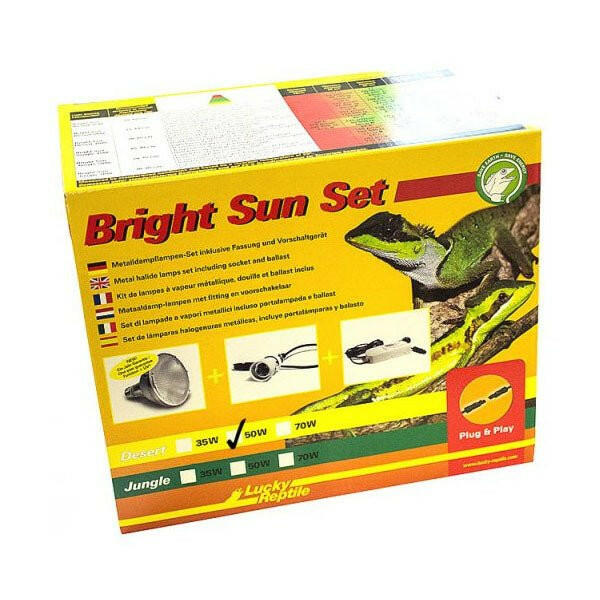 Lucky Reptile Bright Sun Evo SET Desert 50W - Charterhouse Aquatics