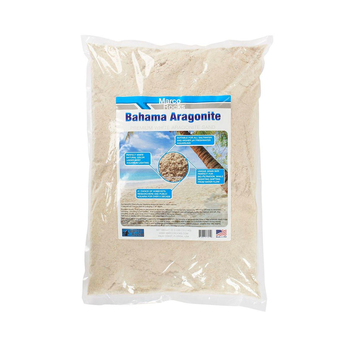 Marco Aragonite Bahama Sand 22.5LB - Charterhouse Aquatics
