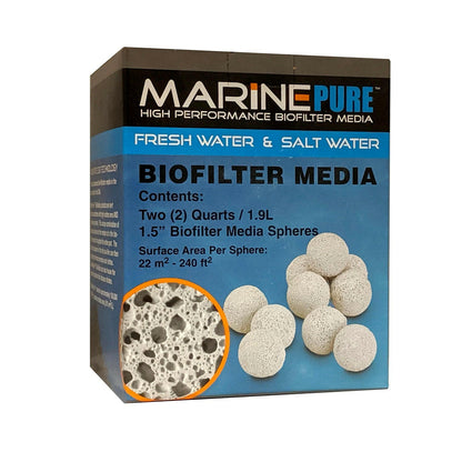 Marine Pure Biological Media - 1.5 Inch Spheres (2 Quart) - Charterhouse Aquatics