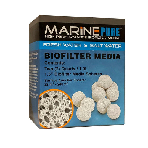 Marine Pure Biological Media - 1.5 Inch Spheres (2 Quart) - Charterhouse Aquatics