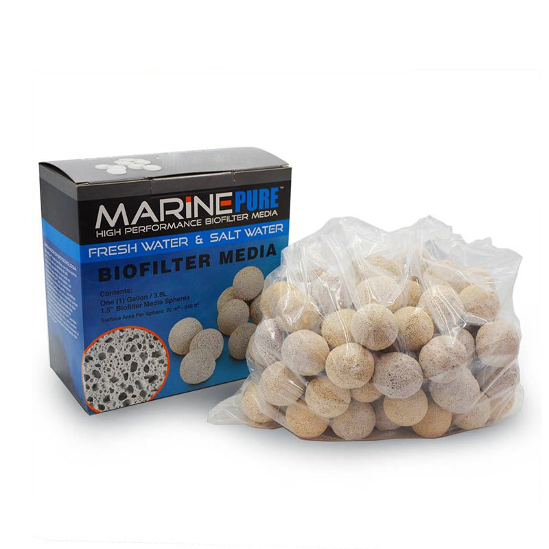 Marine Pure Biological Media - 1.5 Inch Spheres (2 Quart) - Charterhouse Aquatics