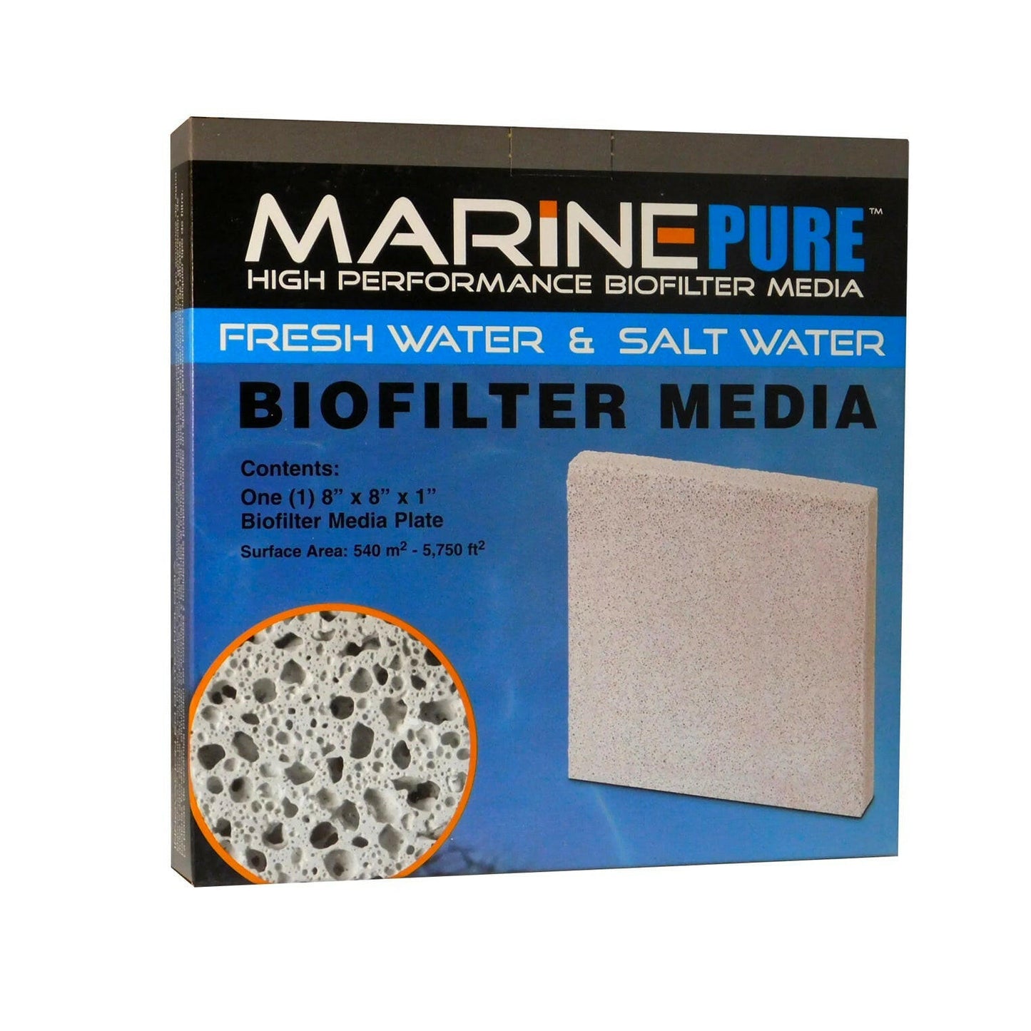 Marine Pure Biological Media - Plate (8 x 8 x 1 Inches) - Charterhouse Aquatics