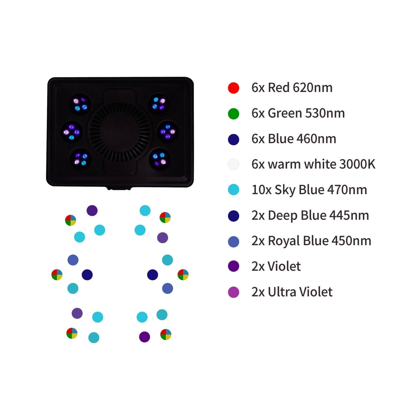 Maxspect Jump MJ-L165 LED Light - Blue - Charterhouse Aquatics