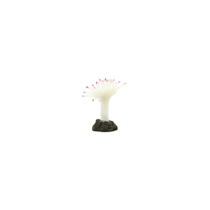 Natureform Artificial Mini Caribbean Anemone White 5 x 5 x 6.5cm - Charterhouse Aquatics