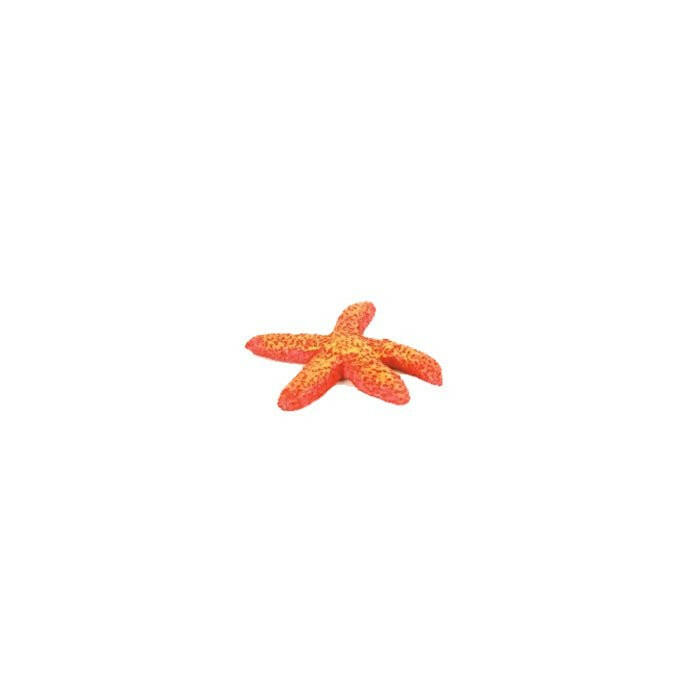 Natureform Artificial Red Starfish 6 x 6 x 1.3cm - Charterhouse Aquatics