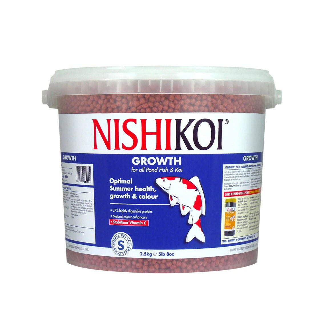 Nishikoi Growth Medium Pellet 2.5KG - Charterhouse Aquatics