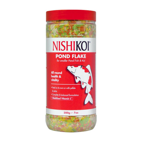 Nishikoi Pond Flake 200g - Charterhouse Aquatics