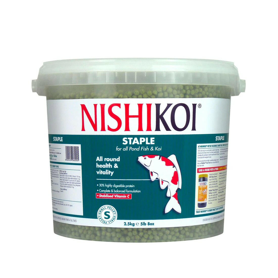 Nishikoi Staple Medium Pellet 2.5KG - Charterhouse Aquatics