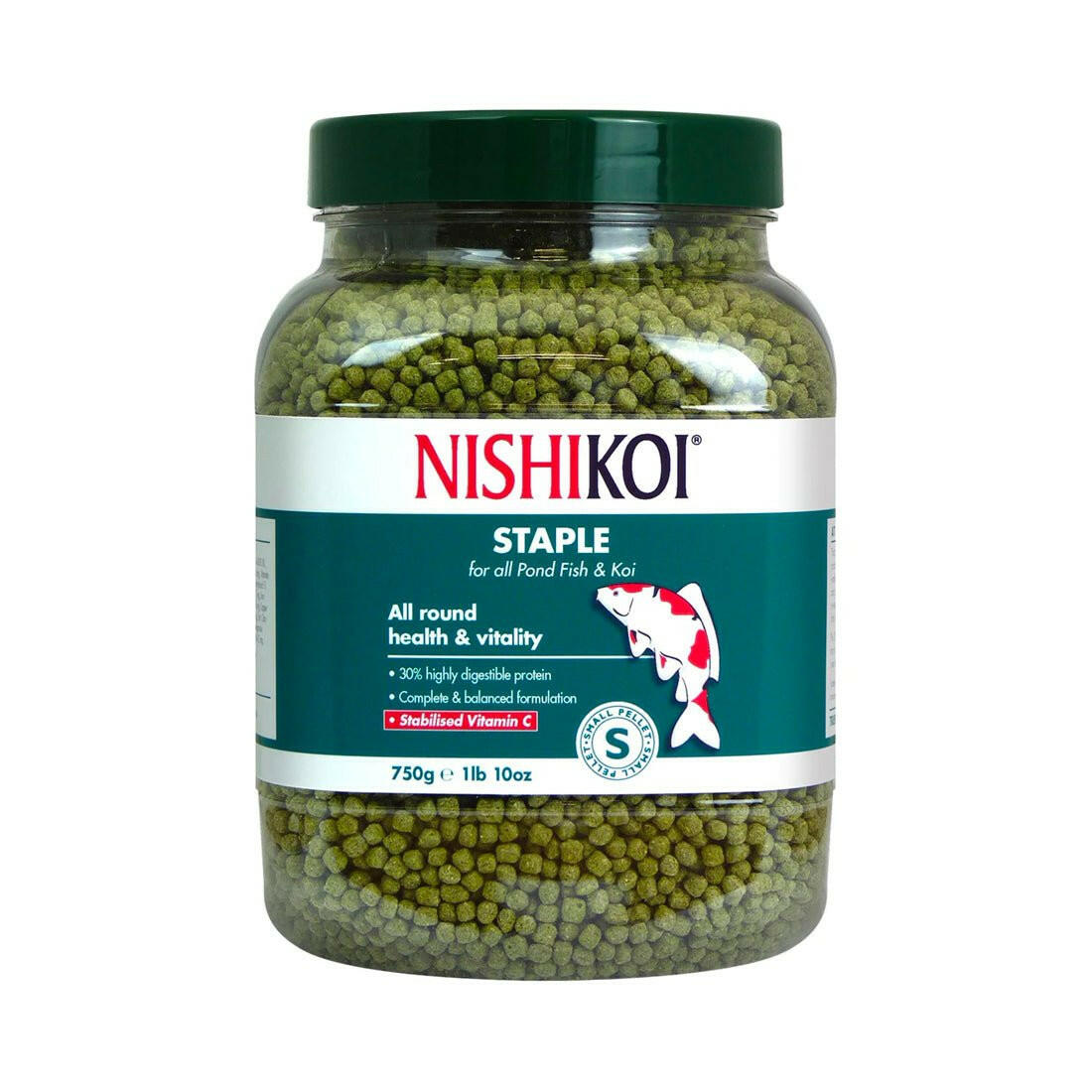 Nishikoi Staple Medium Pellet 750g - Charterhouse Aquatics