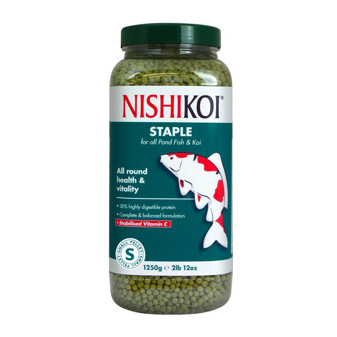 Nishikoi Staple Small Pellet 1250g - Charterhouse Aquatics