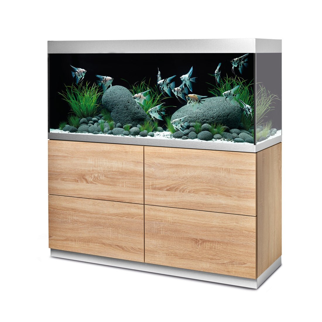 Oase Highline 400 Oak Optiwhite Aquarium and Cabinet - Charterhouse Aquatics