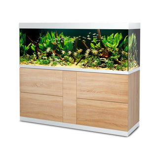 Oase Highline 600 Oak Optiwhite Aquarium and Cabinet - Charterhouse Aquatics