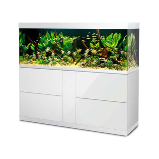 Oase Highline 600 White Optiwhite Aquarium and Cabinet - Charterhouse Aquatics