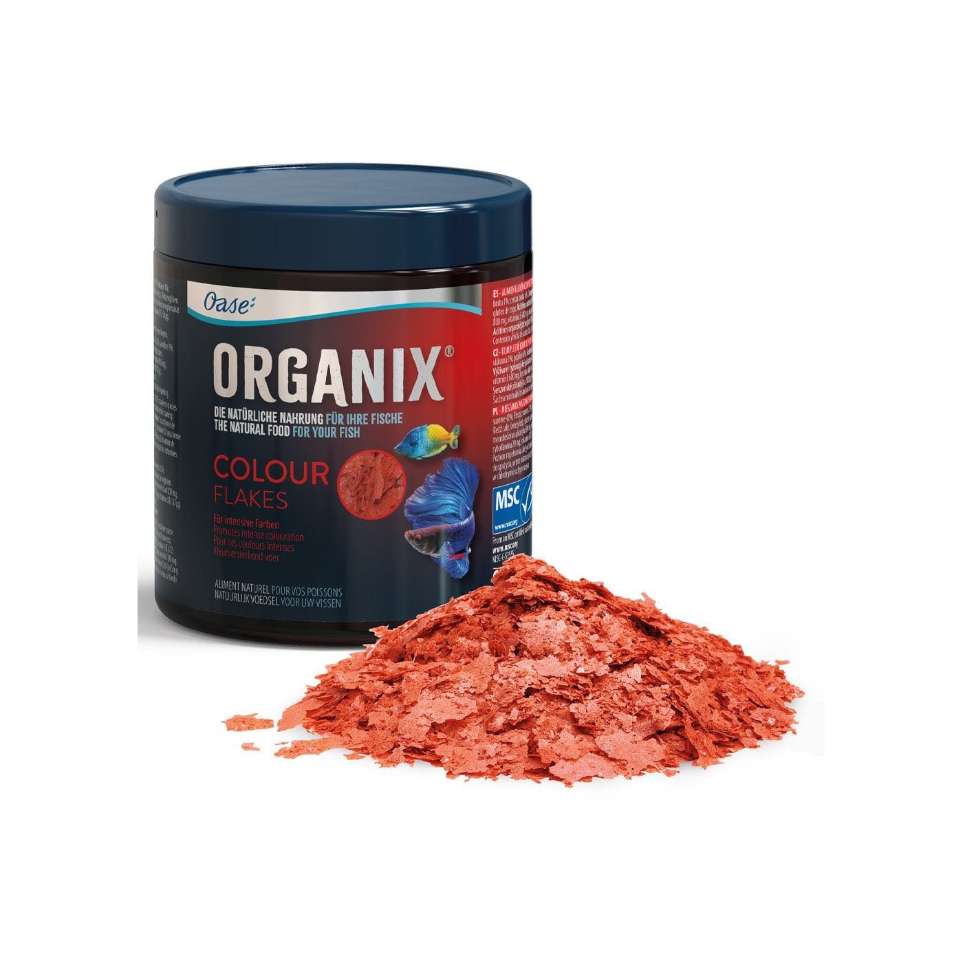 Oase Organix Colour Flakes - 550ml - Charterhouse Aquatics
