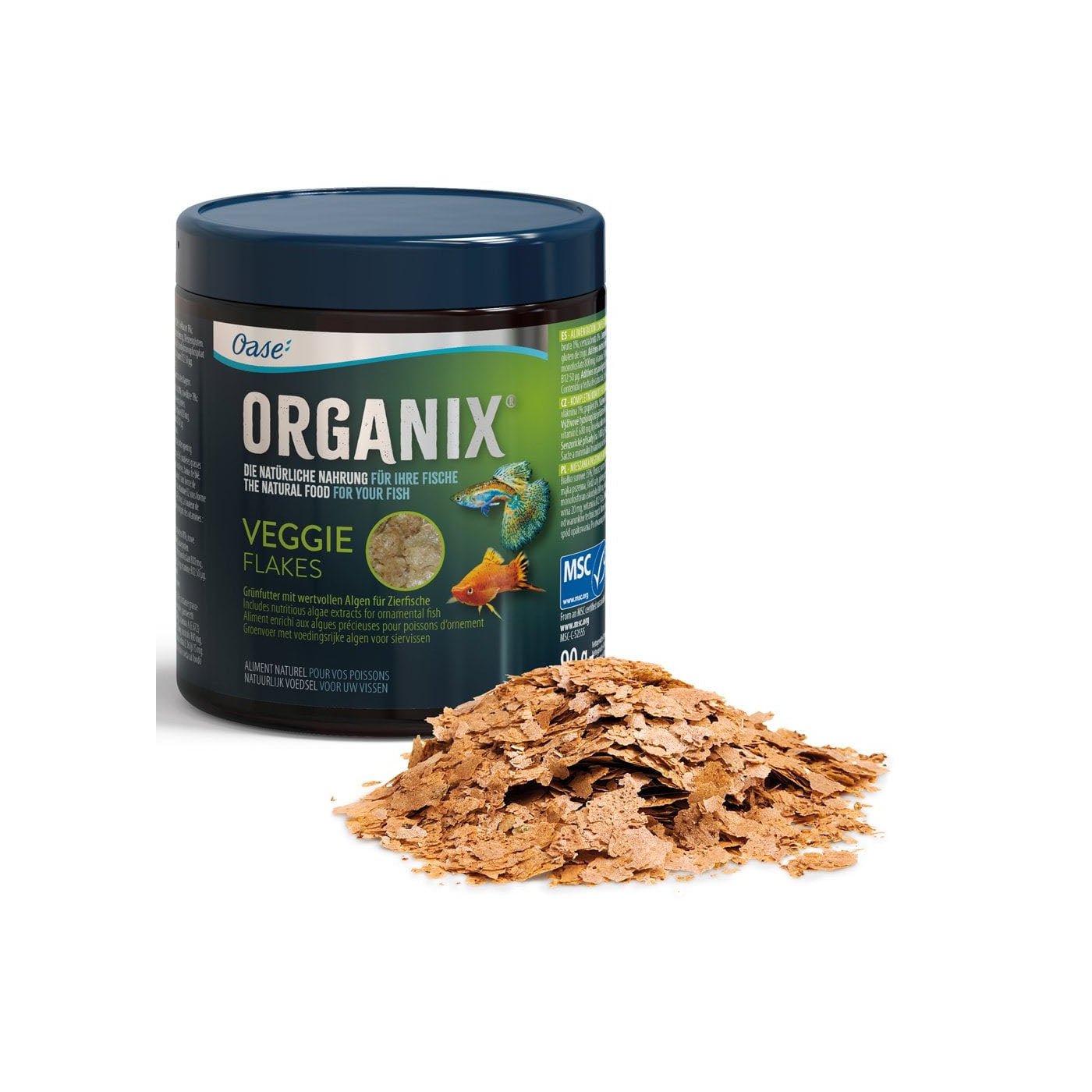 Oase Organix Veggie Flakes - 550ml - Charterhouse Aquatics