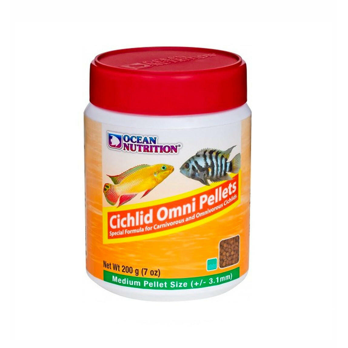 Ocean Nutrition Cichlid Omni Medium Pellets (200g) - Charterhouse Aquatics