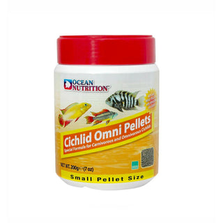 Ocean Nutrition Cichlid Omni Small Pellets (200g) - Charterhouse Aquatics