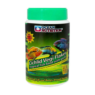 Ocean Nutrition Cichlid Vegi Flakes (71g) - Charterhouse Aquatics