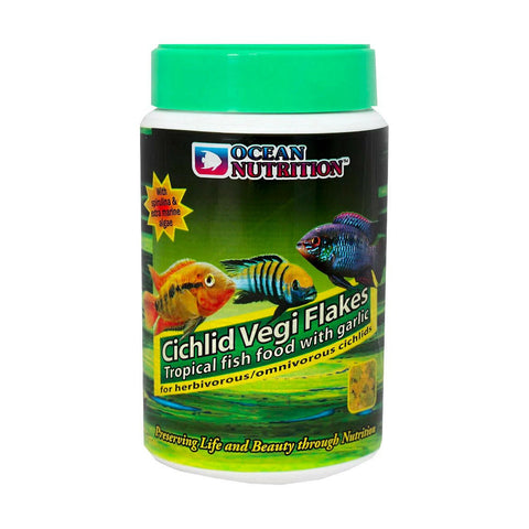 Ocean Nutrition Cichlid Vegi Flakes (71g) - Charterhouse Aquatics