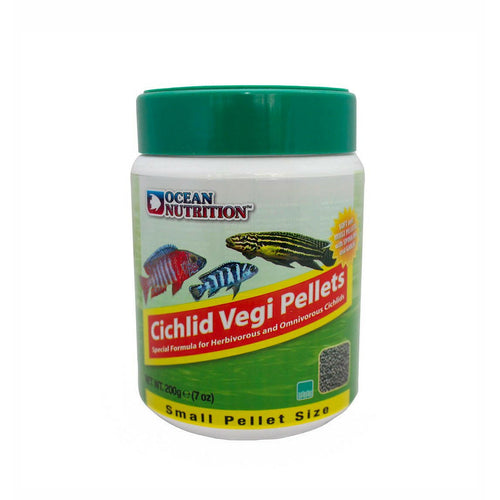 Ocean Nutrition Cichlid Vegi Small Pellets (200g) - Charterhouse Aquatics