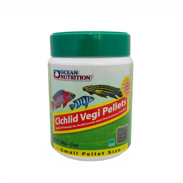 Ocean Nutrition Cichlid Vegi Small Pellets (200g) - Charterhouse Aquatics