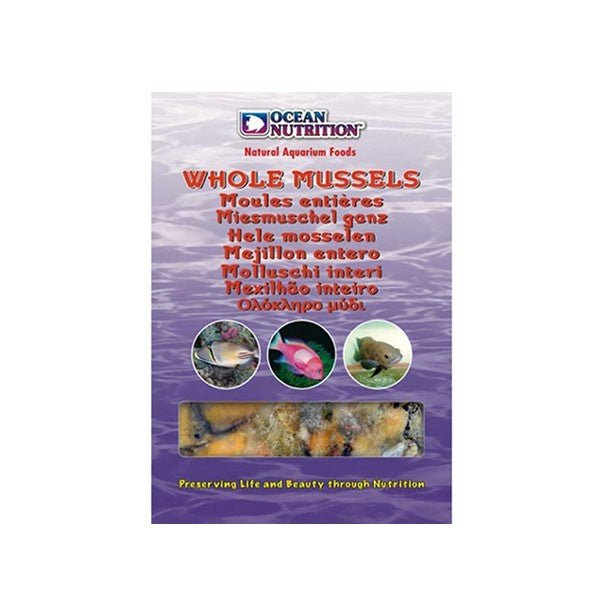 Ocean Nutrition Whole Mussel (100g) - Charterhouse Aquatics
