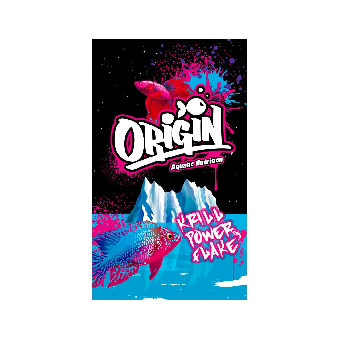Origin Aquatic Nutrition Krill Power Flake 100g - Charterhouse Aquatics