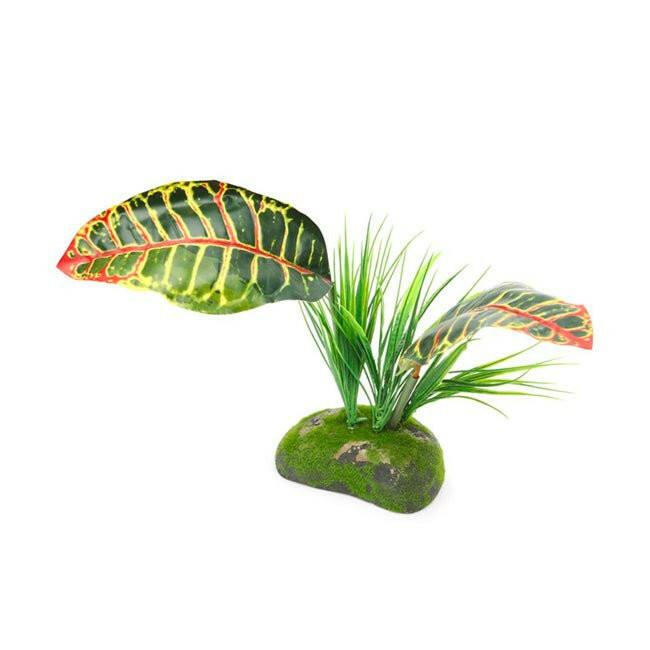 ProRep Artificial Tropical Croton Plant 30cm - Charterhouse Aquatics