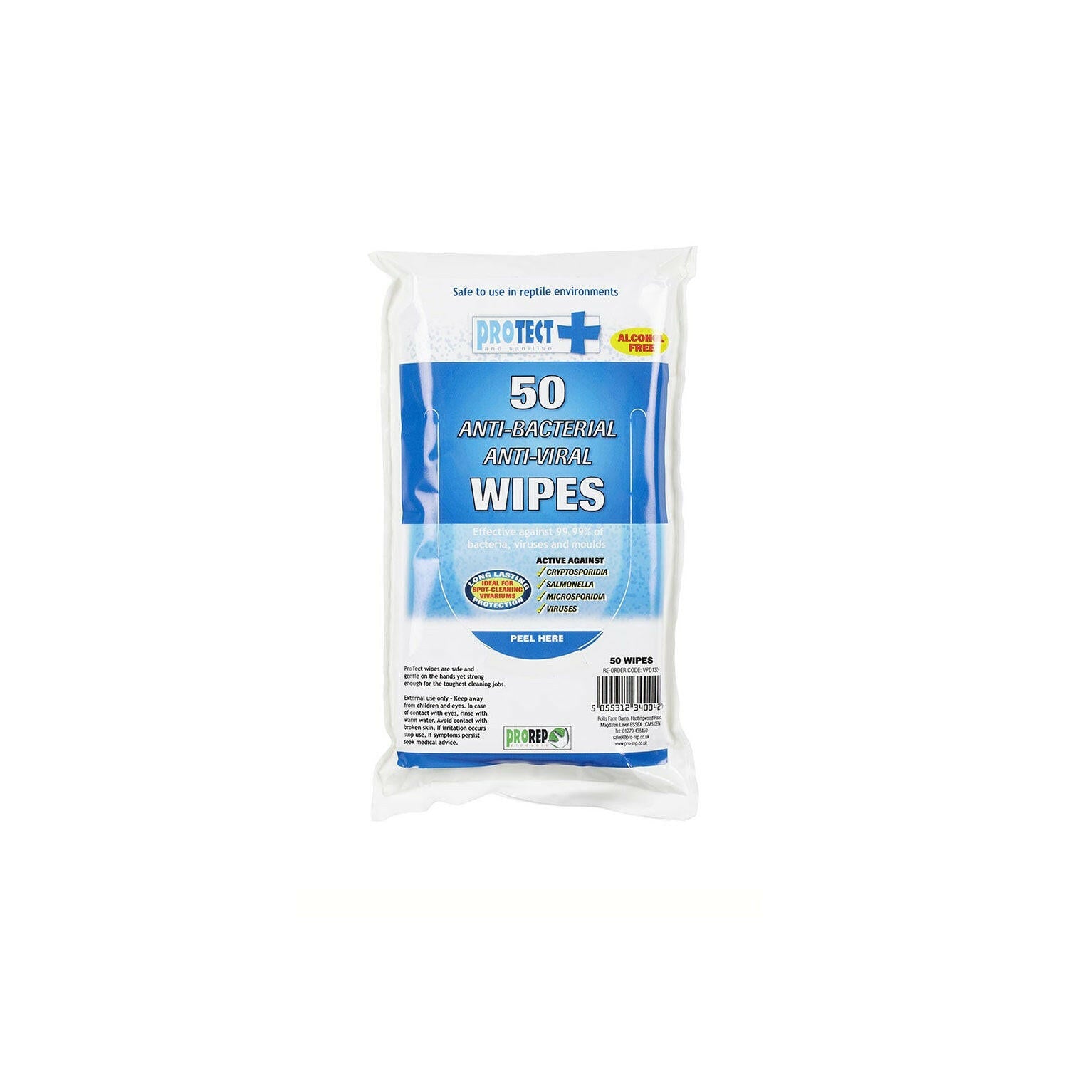 ProRep ProTect Hand and Surface Wipes - 50 - Charterhouse Aquatics