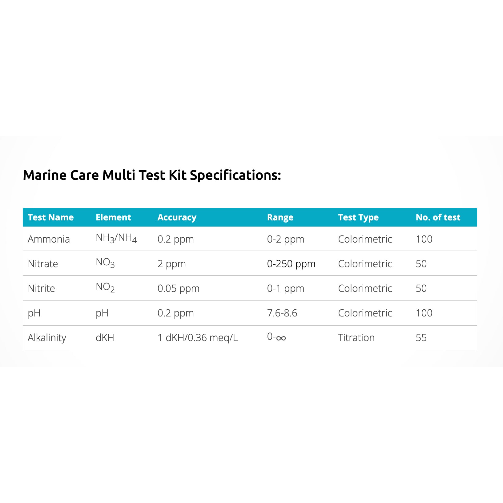 Red Sea Marine Care Test Kit - Charterhouse Aquatics