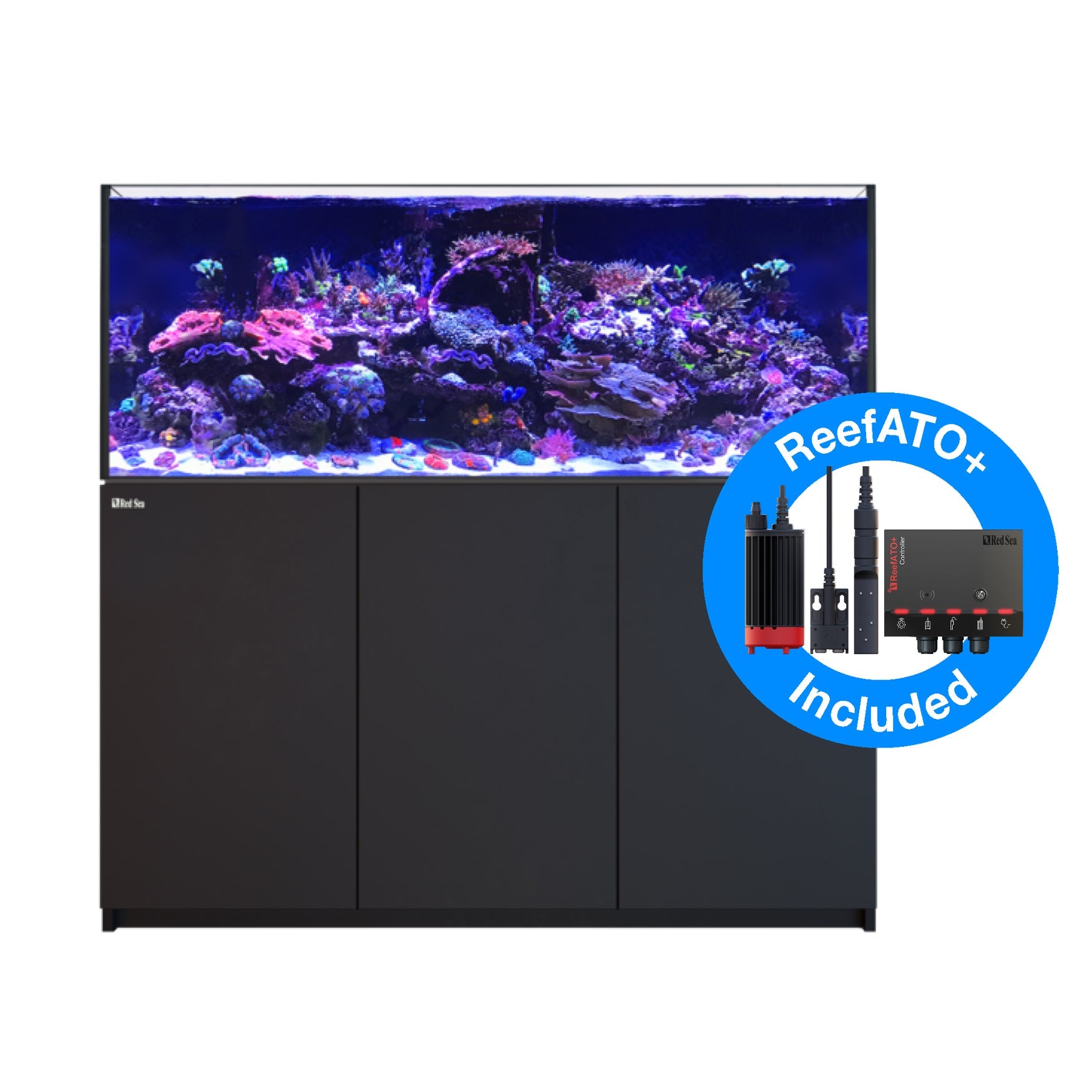 Red Sea Reefer G2+ XL 625 Deluxe Aquarium (Black) (3 x ReefLED 90) - Charterhouse Aquatics