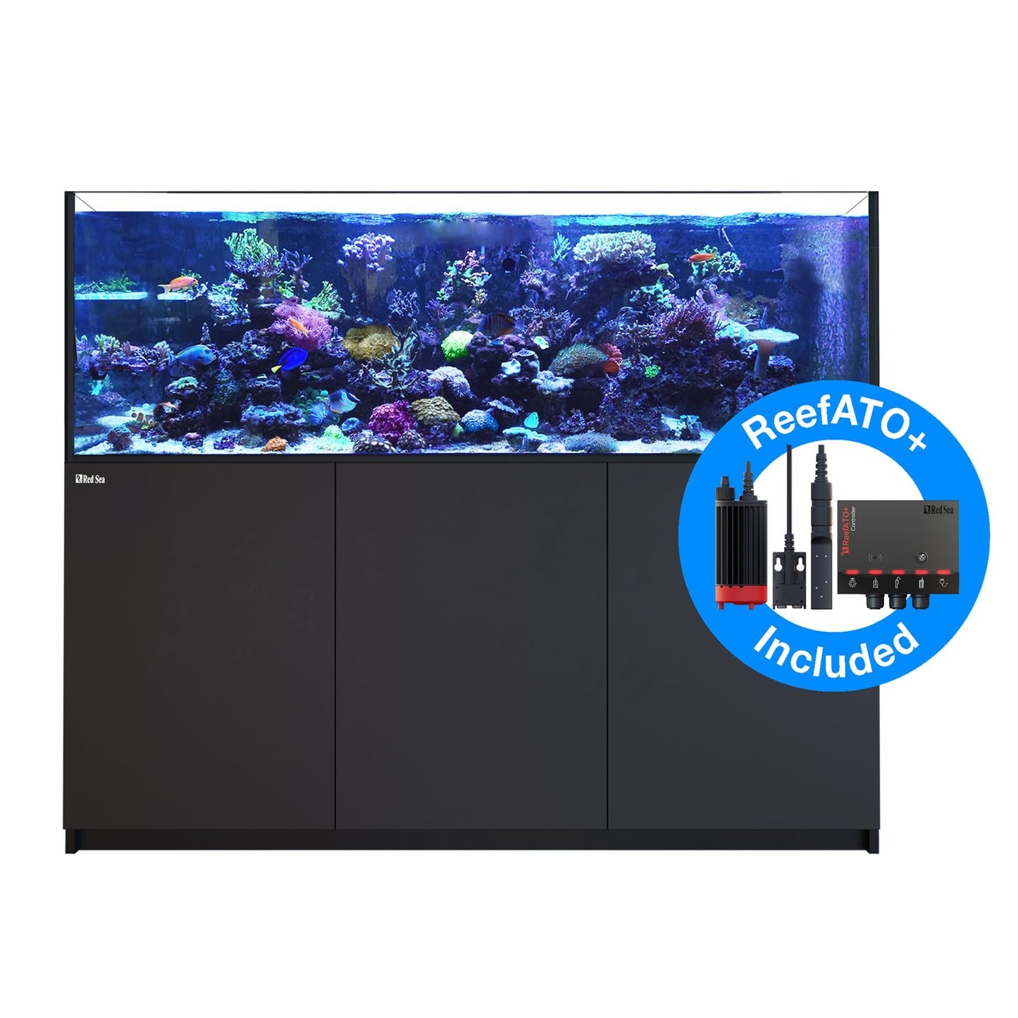 Red Sea Reefer G2+ XXL 750 Deluxe Aquarium (Black) (3 x ReefLED 160s) - Charterhouse Aquatics