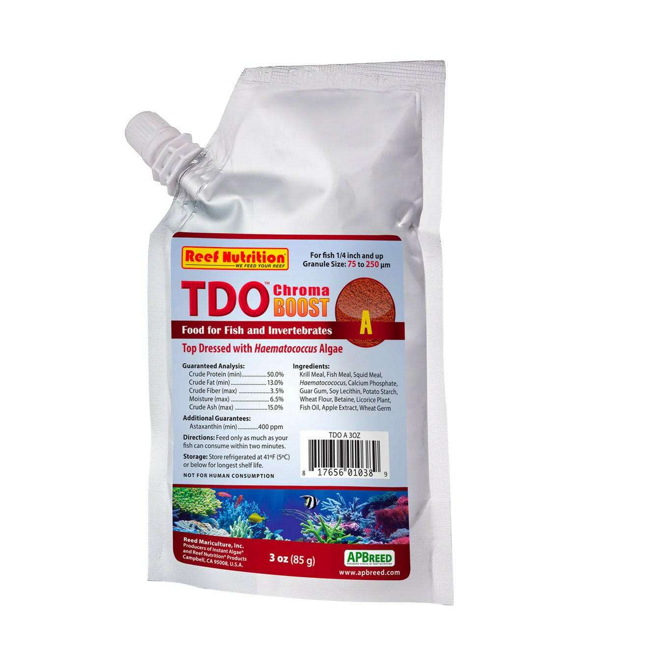 Reef Nutrition TDO Chroma Boost A 3oz - Charterhouse Aquatics