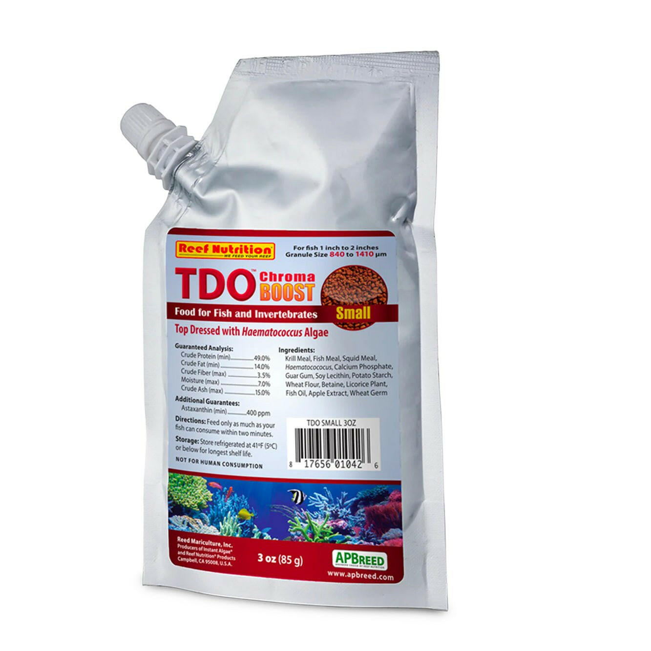 Reef Nutrition TDO Chroma Boost Extra Small C1 3oz - Charterhouse Aquatics