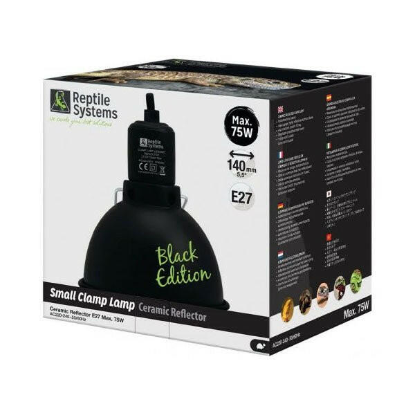 Reptile Systems Clamp Lamp Black Edition Small - Charterhouse Aquatics