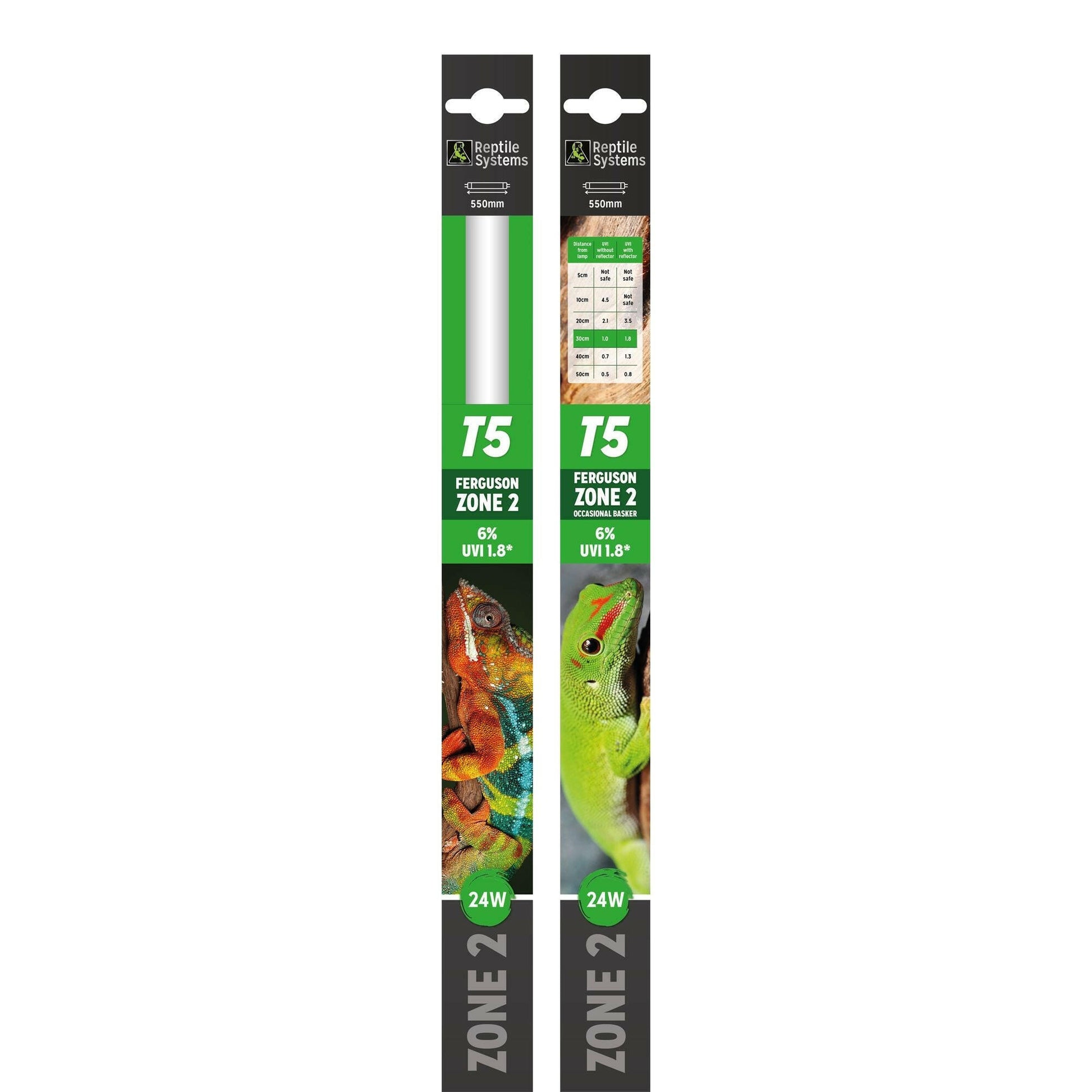 Reptile Systems D3 Pro T5 Zone 2 550mm 6% - 24w - Charterhouse Aquatics