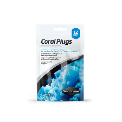 Seachem Coral Plugs - 12 Pieces - Charterhouse Aquatics