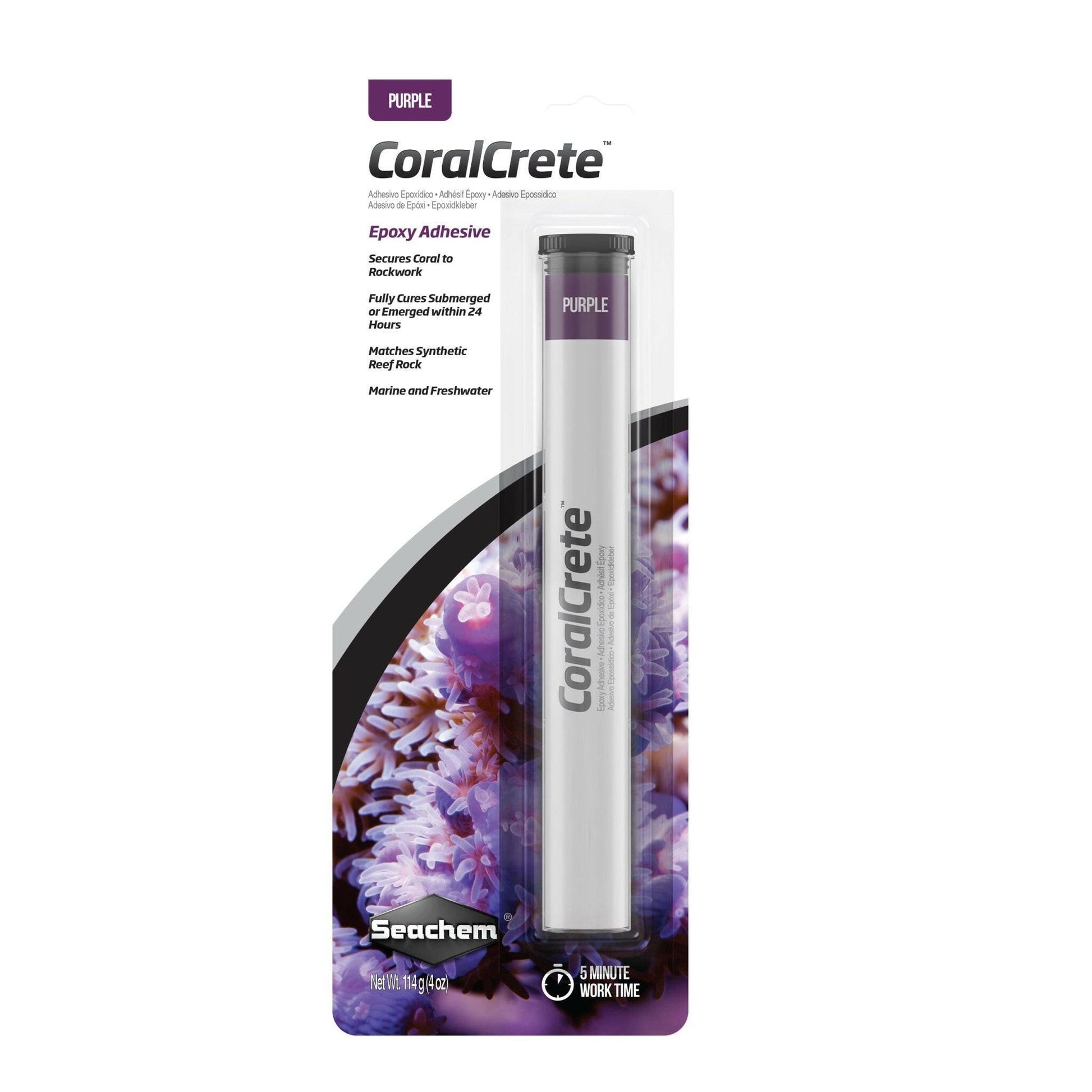 Seachem CoralCrete Purple 114g - Charterhouse Aquatics