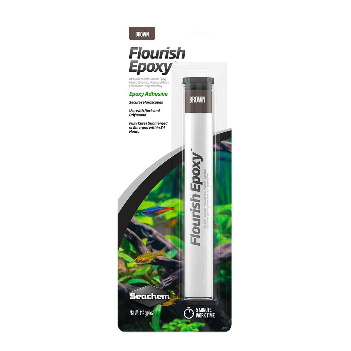 Seachem Flourish Epoxy Brown 114g - Charterhouse Aquatics