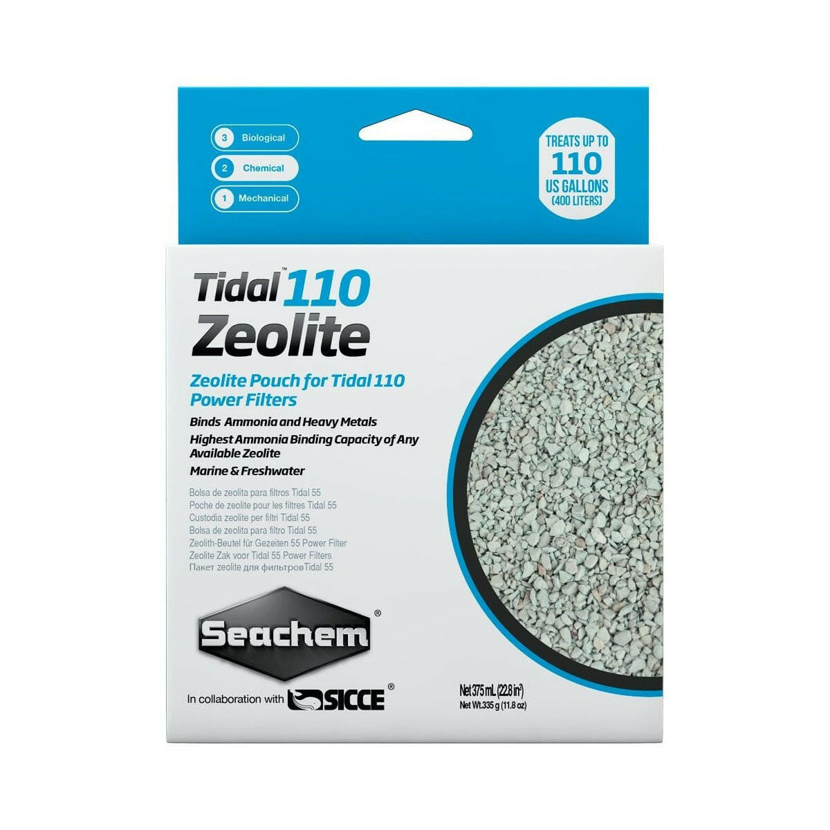 Seachem Tidal 110 Zeolite - 375ml - Charterhouse Aquatics