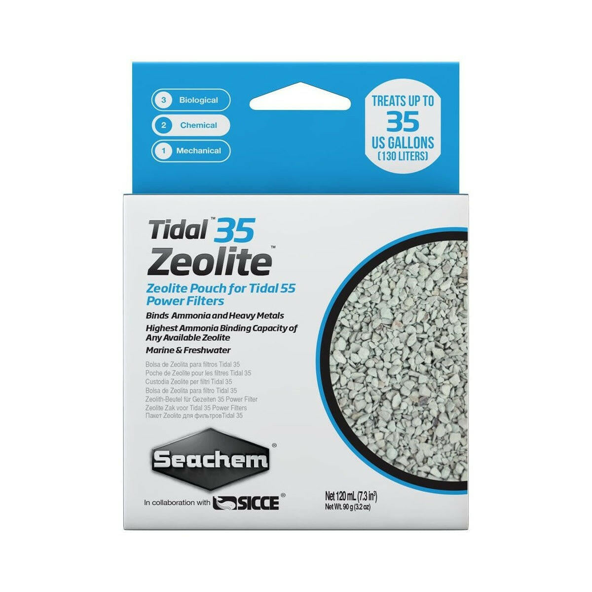 Seachem Tidal 35 Zeolite - 120ml - Charterhouse Aquatics