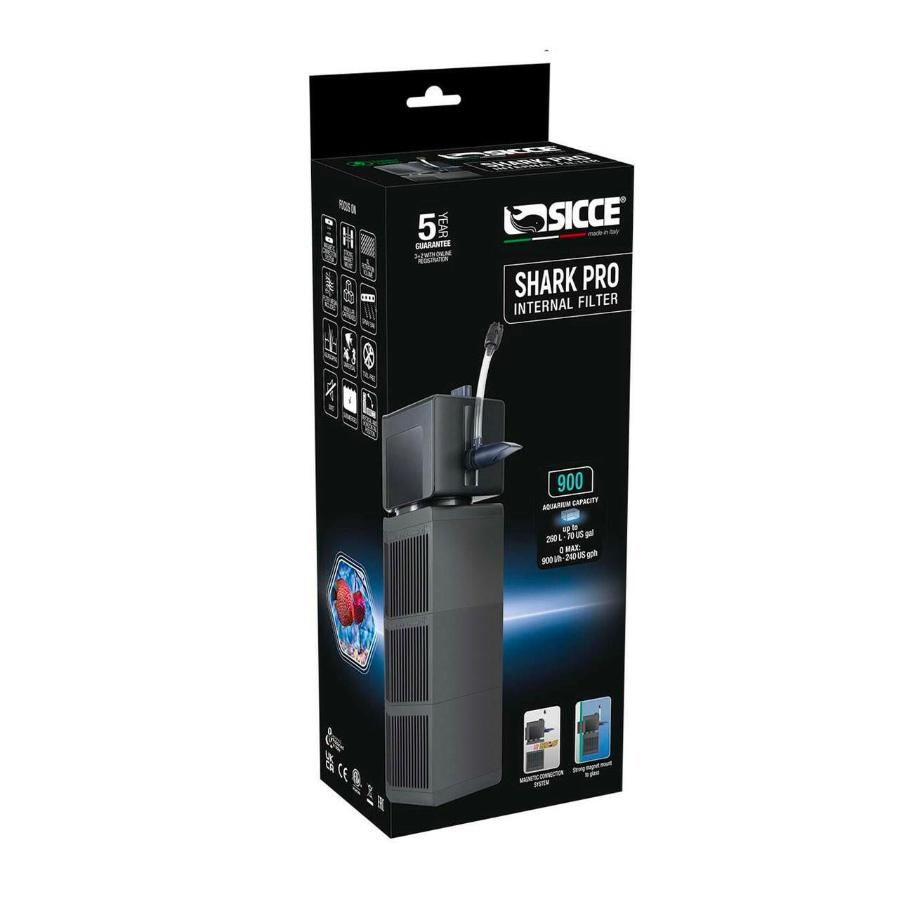 Sicce Shark PRO 900 Internal Filter - Charterhouse Aquatics